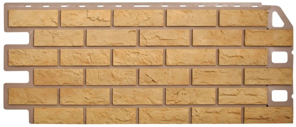 Фасадная панель Цокольный сайдинг Альта-профиль - коллекция "кирпич", кирпич желтый купить в Нарткале