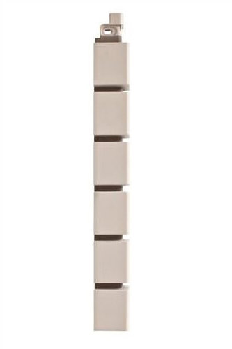 Фасадная панель Наружный угол кирпич клинкерный МАЛЫЙ (белый) 0,46х0,048м купить в Нарткале