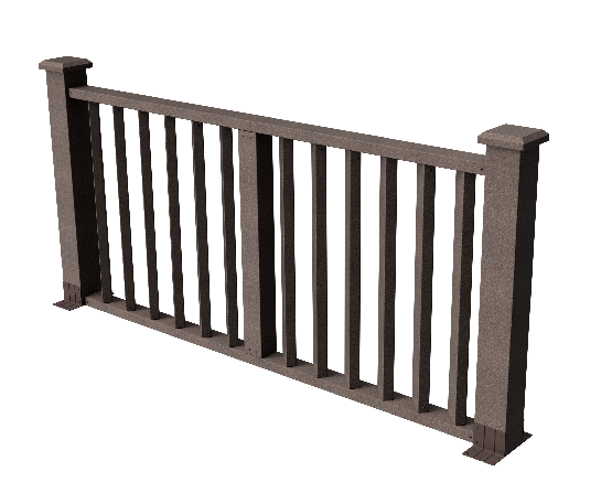 Ограждения декоративное ДПК GRINDERDECO Бруклин венге купить в Нарткале