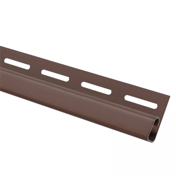 Финишная планка (завершающая полоса) для сайдинга, коричневый купить в Нарткале