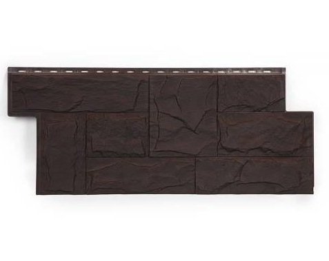 Фасадная панель T-Сайдинг-Гранит Леон ЭКО-2 Венге купить в Нарткале