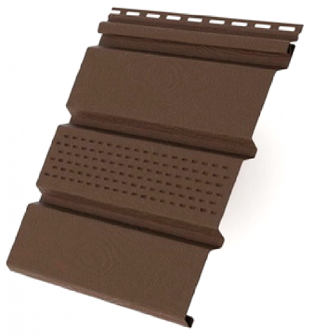 Софит с центральной перфорацией, коричневый купить в Нарткале