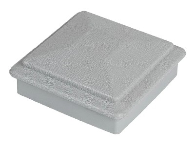 Крышка верхняя ПВХ для столба Deckart 125х125 Серый