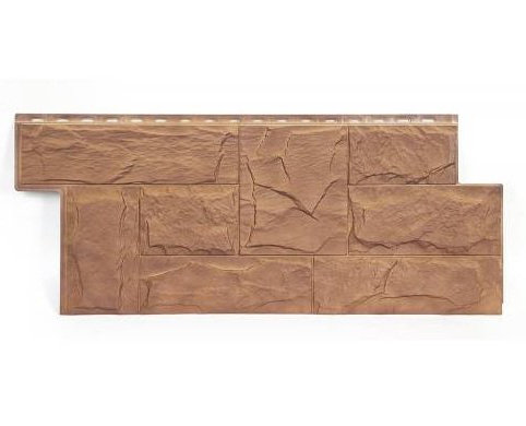 Фасадная панель T-Сайдинг-Гранит Леон ЭКО-2 Орех купить в Нарткале