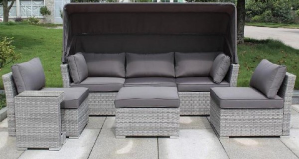 Диван-Трансформер AFINA плетеный из иск. ротанга AFM-320G Grey купить в Нарткале