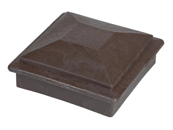 Крышка верхняя фигурная ПВХ для столба Deckart 100х100 Венге купить в Нарткале