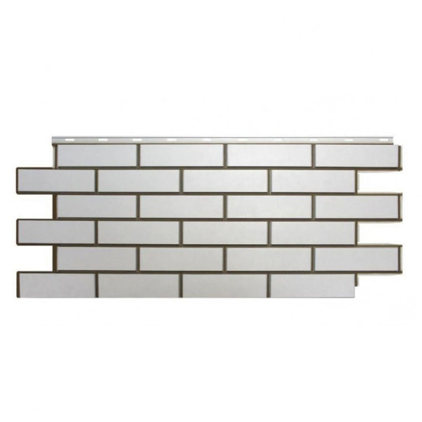 Фасадная панель Nordside, Гладкий Кирпич, Белый купить в Нарткале