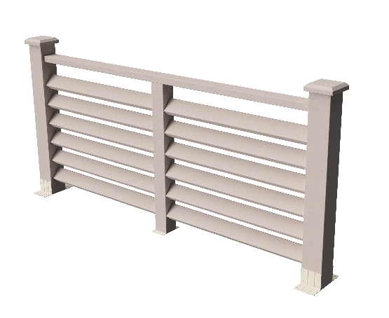 Ограждения декоративное ДПК GRINDERDECO Босфор выбеленый дуб купить в Нарткале