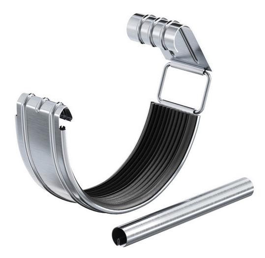 Водосток Aquasistem, Система 150/100 - Соединитель желоба с уплотнителем оцинковка купить в Нарткале