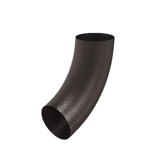 Водосток Aquasistem, Система 150/100 - Колено трубы RR 32 Тёмно-коричневый matt купить в Нарткале