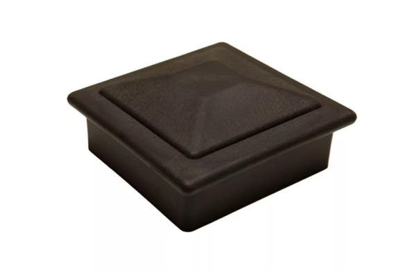 Крышка верхняя фигурная ПВХ для столба Deckart 100х100 Графит купить в Нарткале