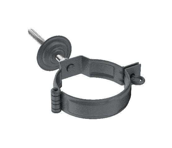 Водосток Aquasistem, Система 125/90 - Декоративный хомут c метизом в сборе RR 23 Маренго matt купить в Нарткале