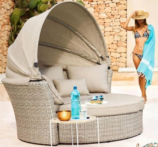 Диван-Трансформер AFINA плетеный из иск. ротанга AFM-325 Beige купить в Нарткале