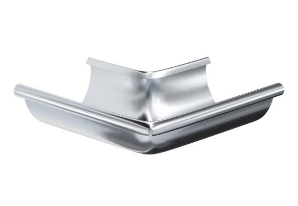 Водосток Aquasistem, Система 150/100 - Угол желоба наружный оцинковка 90° купить в Нарткале