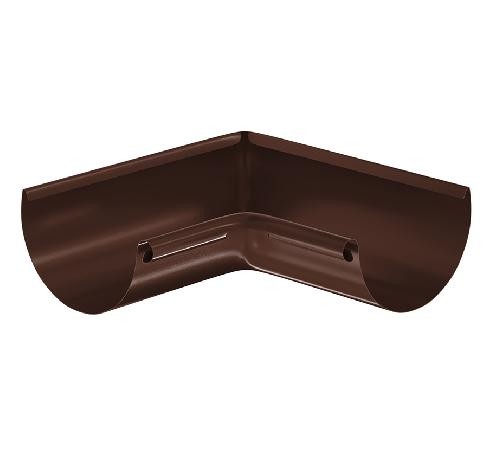 Водосток Aquasistem, система 125x90 - Угол желоба, внутренний 90° RAL 8017 Коричневый купить в Нарткале