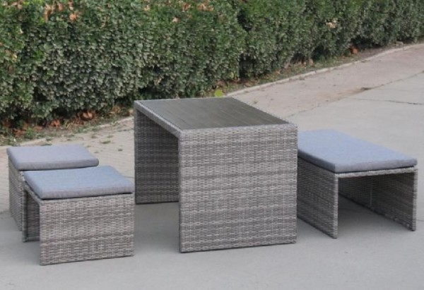 Диван-Трансформер AFINA плетеный из иск. ротанга S330G-W78 Grey купить в Нарткале