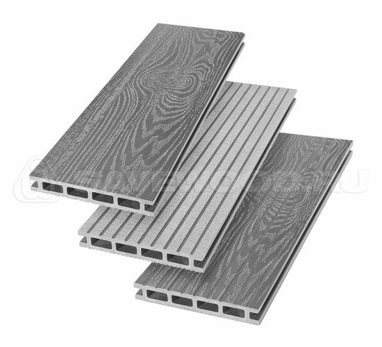 Террасная доска из ДПК SW Carpinus (T) — двухсторонняя пепельный купить в Нарткале