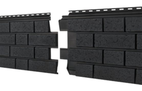 Фасадная панель Ю-пласт Стоун Хаус S-Lock Клинкер Нордик Графитовый купить в Нарткале