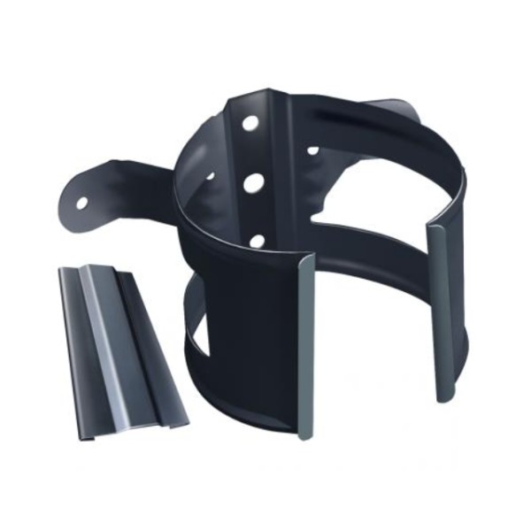 Водосток Grand Line 150x100 – Хомут трубы (на дерево) RAL 7024 купить в Нарткале