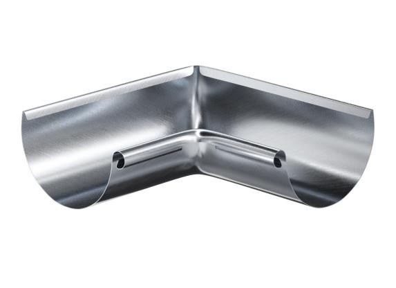 Водосток Aquasistem, Система 150/100 - Угол желоба внутренний оцинковка 90° купить в Нарткале