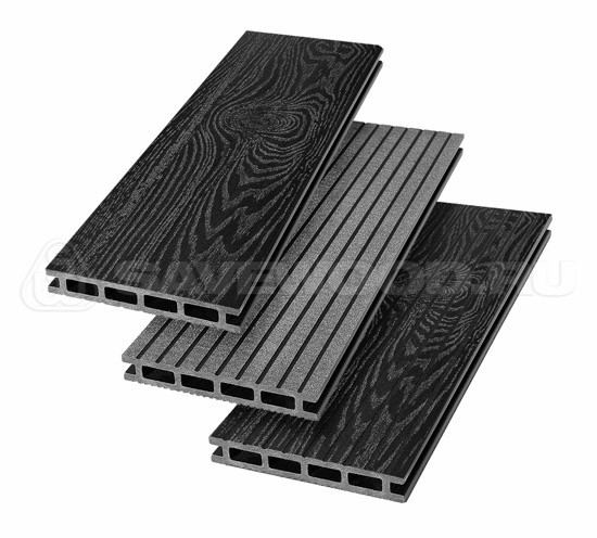 Террасная доска из ДПК SW Carpinus (T) — двухсторонняя черный купить в Нарткале