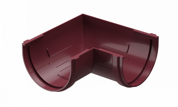 Угловой элемент 90˚ПВХ Docke STANDART красный купить в Нарткале