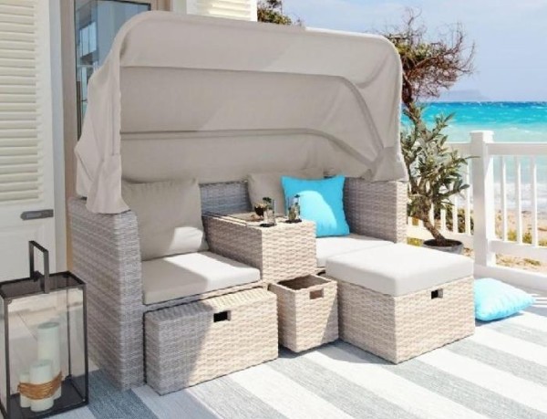 Комплект мебели AFINA плетеной из иск. ротанга AFM-330 Beige купить в Нарткале