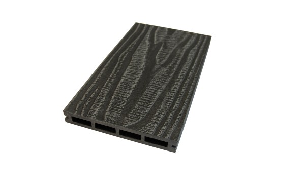 Террасная доская ДПК NanoWood Nature 3D (20мм) пустотелая Графит купить в Нарткале