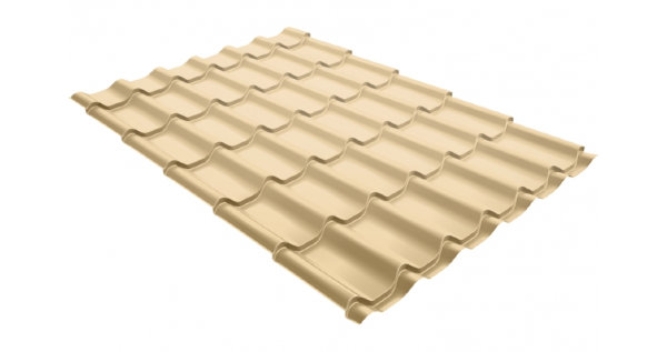 Металлочерепица классик 0,5 Satin RAL 1014 слоновая кость купить в Нарткале