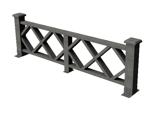 Ограждения декоративное ДПК GRINDERDECO Миллениум серый базальт купить в Нарткале