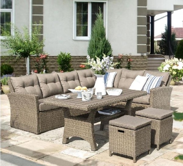 Комплект мебели AFINA плетеной из иск. ротанга AFM-307B Beige купить в Нарткале