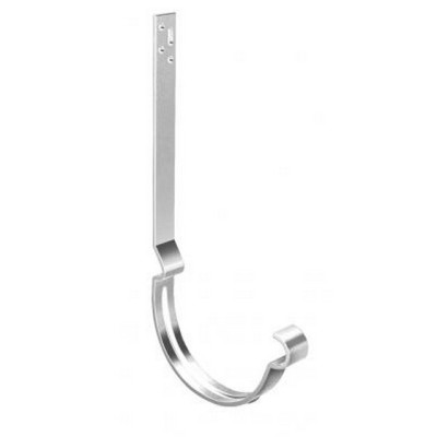 Водосток Grand Line 150x100 – Кронштейн длинный полоса RAL 9003