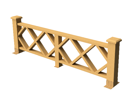 Ограждения декоративное ДПК GRINDERDECO Миллениум песчаник купить в Нарткале