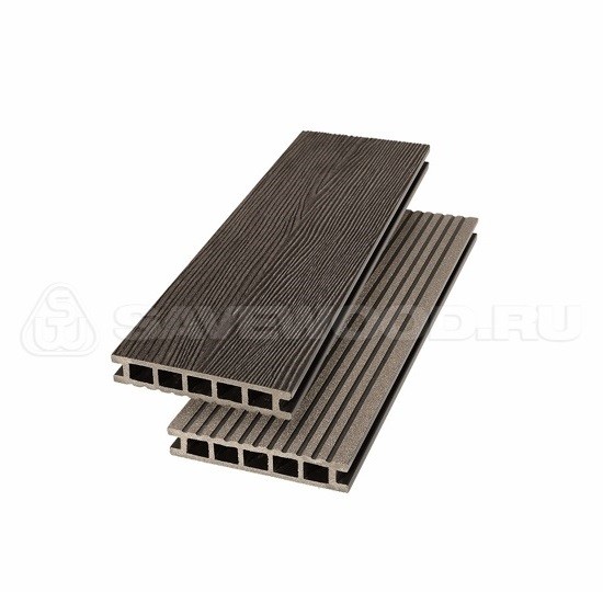 Террасная доска из ДПК SW Ornus радиальный распил темно-коричневый купить в Нарткале