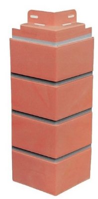 Угол к фасадной панели SteinDorf Кирпич красный с прокрашенными швами