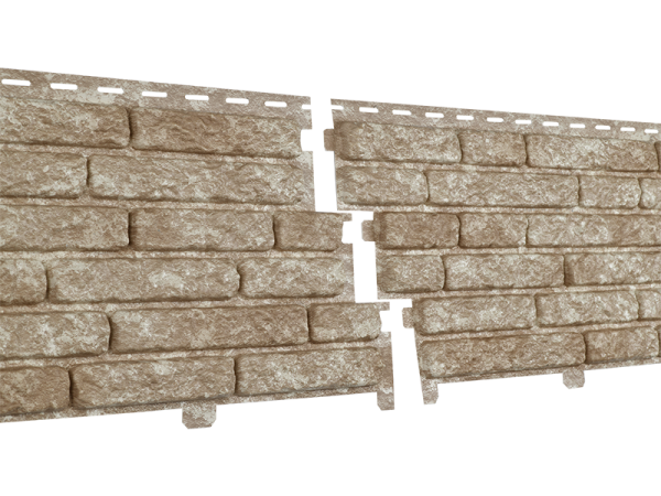 Фасадная панель Ю-пласт Стоун Хаус Кварцит Светло-бежевый купить в Нарткале