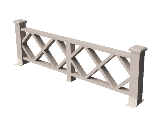 Ограждения декоративное ДПК GRINDERDECO Миллениум выбеленый дуб купить в Нарткале