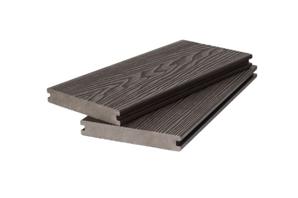 Доска террасная 3D фактура дерева POLIVAN GROUP двухсторонняя полнотелая SINGARAJA тёмно-коричневый купить в Нарткале