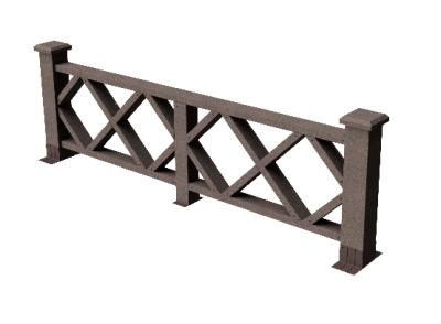 Ограждения декоративное ДПК GRINDERDECO Миллениум венге