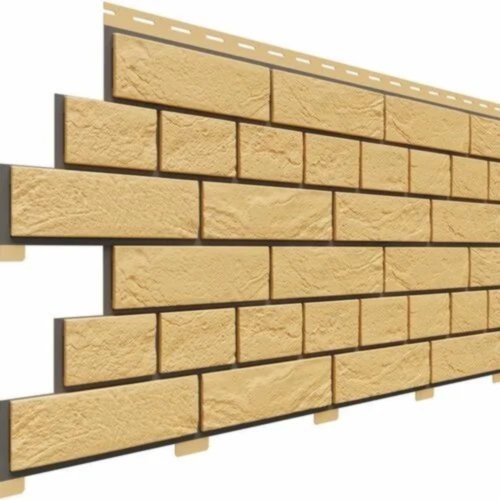 Фасадная панель Доломит Кирпич Славянка Желтый купить в Нарткале