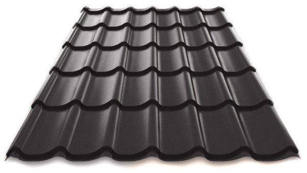 Металлочерепица Металл Профиль Norman полиэстер 0,5 сталь RAL 7024 серый купить в Нарткале