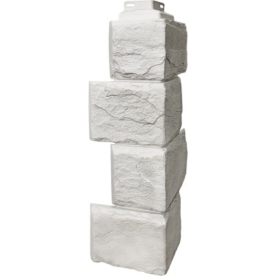 Угол наружный FineBer – “Камень природный” Жемчужный