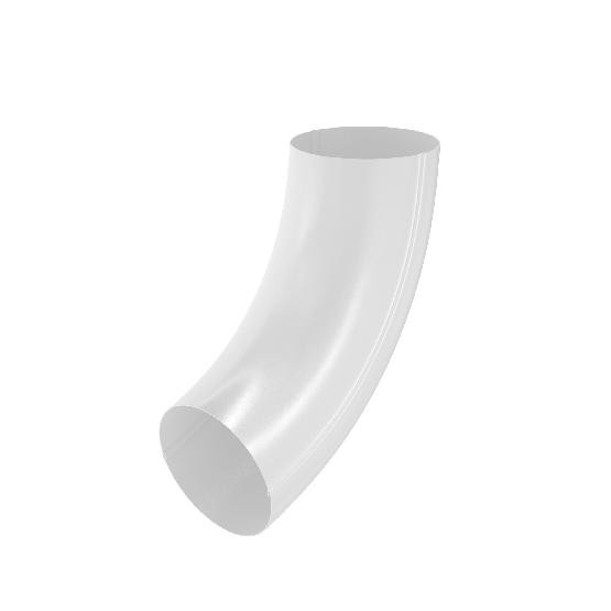 Водосток Aquasistem, система 125x90 - Колено трубы RR 20 Мраморно-белый купить в Нарткале