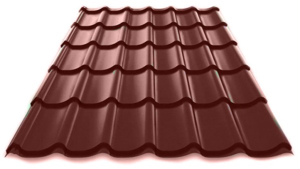 Металлочерепица Металл Профиль Norman полиэстер 0,5 сталь RAL 8017 коричневый купить в Нарткале