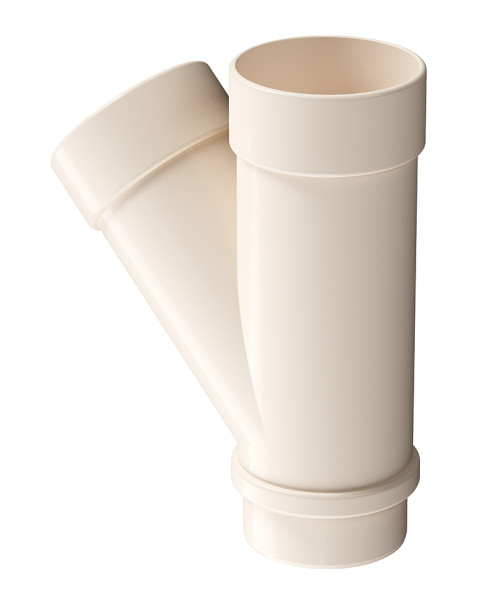 Тройник 45˚ Docke Lux ПВХ Латте купить в Нарткале