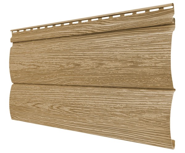 Виниловый сайдинг tecos, серия lux - оцилиндрованный брус двойной, - ангарская сосна купить в Нарткале