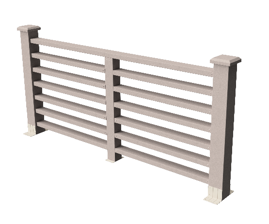 Ограждения декоративное ДПК GRINDERDECO Марсело выбеленый дуб купить в Нарткале