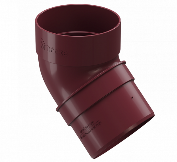 Колено 45˚ПВХ Docke STANDART красный купить в Нарткале