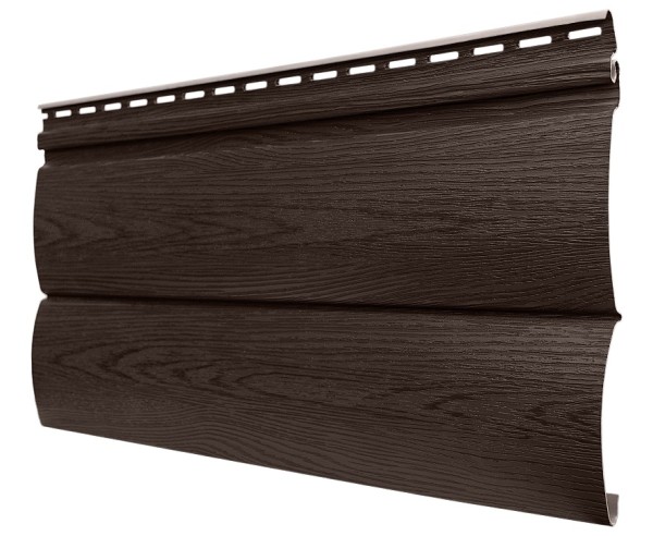 Виниловый сайдинг tecos, серия lux - оцилиндрованный брус двойной, - бразильская вишня купить в Нарткале