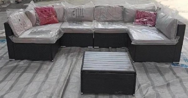 Диван-Трансформер AFINA модульный плетеный из иск. ротанга YR822D Brown/Beige купить в Нарткале